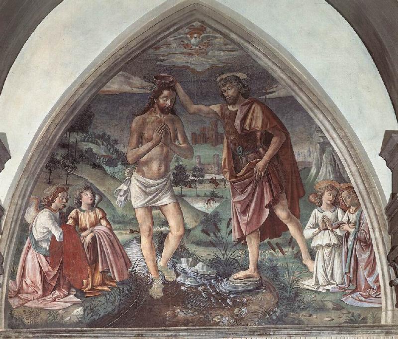 GHIRLANDAIO, Domenico Baptism of Christ dfg oil painting picture